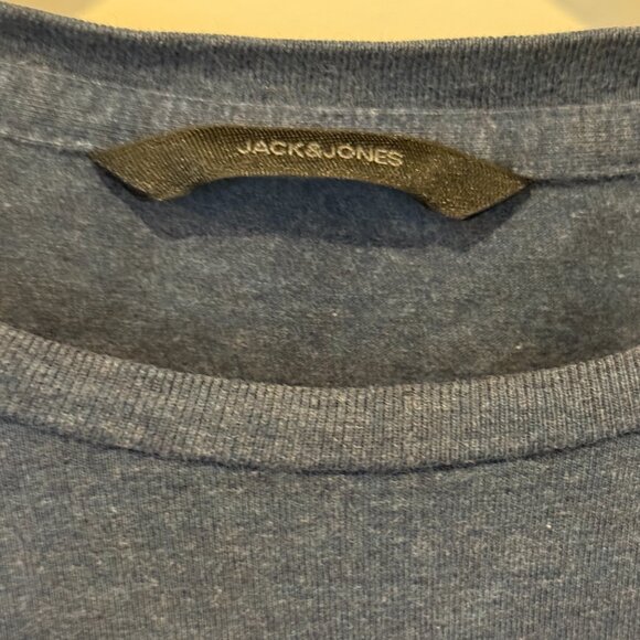 Jack & Jones Men's Med "Eclipse of Time" Dark Blue Tee Shirt - Picture 3 of 5